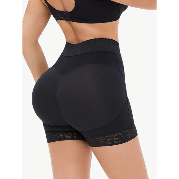 Zip-Up Lace Trim Shaping Shorts Small to 6XL - Picture 6 of 6